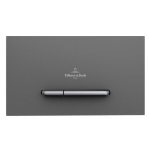 Villeroy & Boch Viconnect bedieningsplaat E300 DF frontbediend 25.3x14.5cm kunststof antrciet/matchroom 922169D8