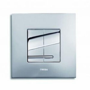 Wisa Delos Bedieningspaneel - vierkant - 16x16x1 - dualflush - staal - glans/mat chroom 8050414060