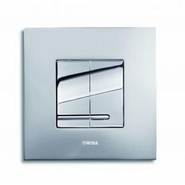 Wisa Delos Bedieningspaneel - vierkant - 16x16x1 - dualflush - staal - glans/mat chroom 8050414060