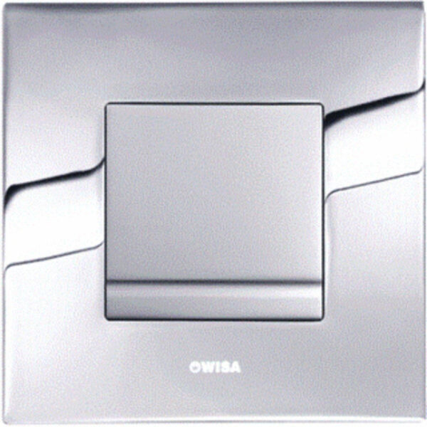 Wisa Delos Bedieningspaneel - vierkant - 16x16x1 - urinoirelement - staal - mat/glans chroom 8050418650