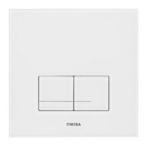 Wisa XS Bedieningspaneel - vierkant - 16x16x1 - dualflush - glas - wit 8050420201