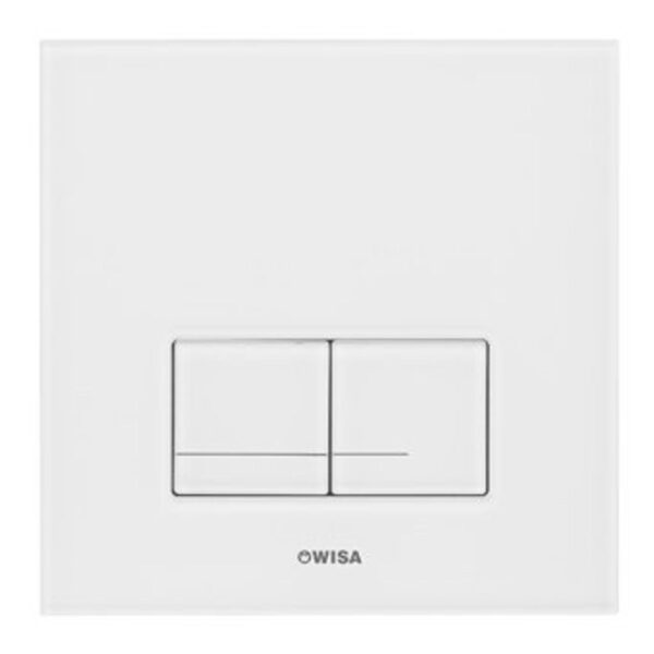 Wisa XS Bedieningspaneel - vierkant - 16x16x1 - dualflush - glas - wit 8050420201