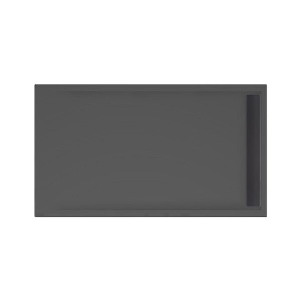 Xenz easy tray douchevloer 140x80x5cm rechthoek acryl ebony 6943-29