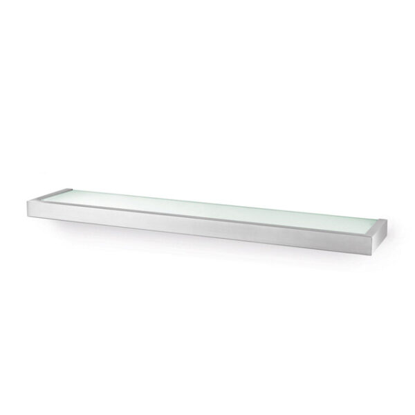 Zack Linea Planchet L 5.5X62.5X14cm Melkglas Mat Gesatineerd RVS 40385