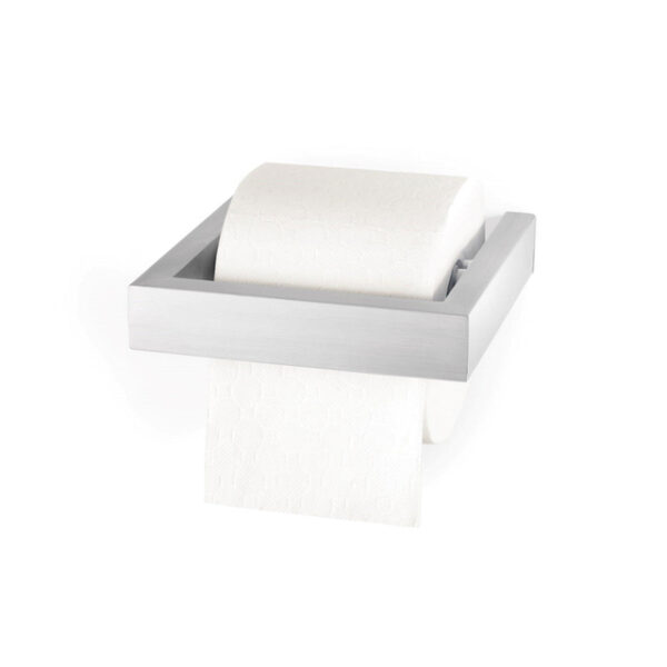 Zack Linea Toiletrolhouder 15.7X16.2X3.7cm Mat Gesatineerd RVS 40386