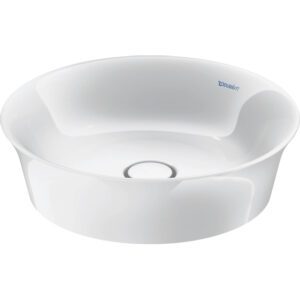 Duravit White tulip opzetwastafel 43x43cm Keramiek Rond Glans Wit 2362430079