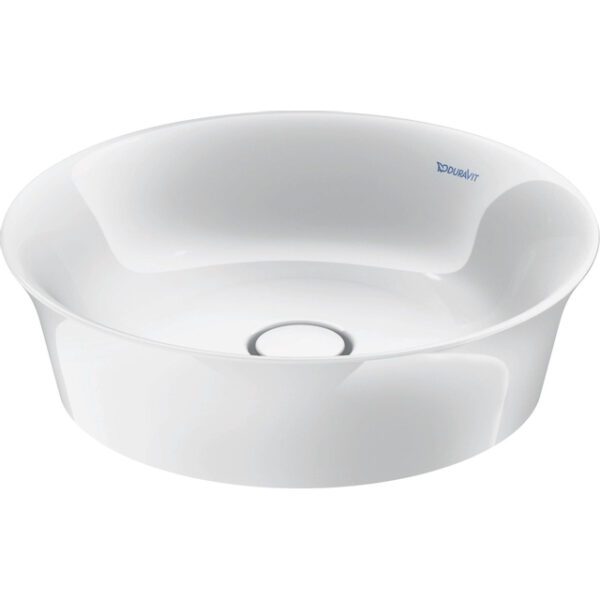 Duravit White tulip opzetwastafel 43x43cm Keramiek Rond Glans Wit 2362430079