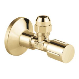 GROHE hoekstopkraan knel met teflon dichtingsring 1/2x3/8 m. metalen greep cool sunrise 22039GL0