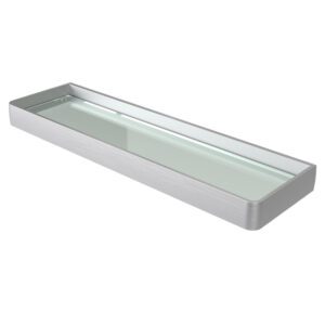 Haceka Aline Shelf Glass Brushed Aluminum 46cm 1208611