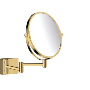 Hansgrohe Addstoris make-up spiegel 3x vergroting polished gold optic 41791990