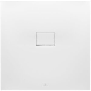 Villeroy & Boch Squaro Infinity kunststof douchebak quaryl vierkant 90x90x4cm mat wit UDQ9090SQI1V-RW