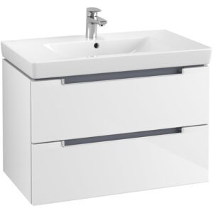 Villeroy & Boch Subway 2.0 wastafelonderkast 78.7x52x4.49cm Wit glans A69600DH