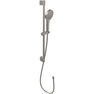 Villeroy & Boch Verve Showers Glijstangset met drie functies voor wandmontage - Matt Brushed Nickel (RVS) TVS10900700064