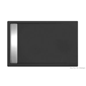 Xenz easy tray douchevloer 110x90x5cm rechthoek acryl ebony 6954-29