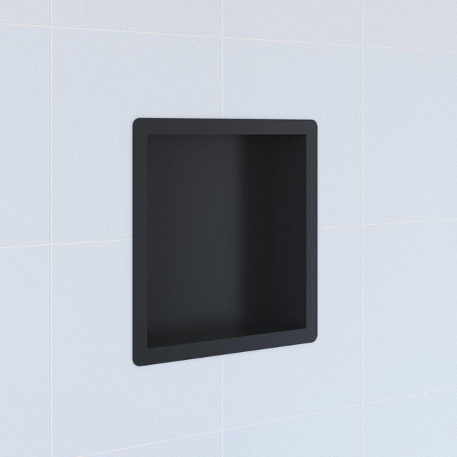 Saniclass Hide luxe Inbouwnis - 30x30x7cm - met flens - zwart mat BOX-30x30S Saniclass Hide luxe Inbouwnis - 30x30x7cm - met flens - zwart mat BOX-30x30S