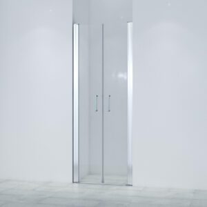 Saniclass Neptune Pendeldeur - 80x200cm - 6mm veiligheidsglas - anti kalk - chroom SKII622SALOON-80