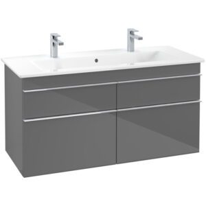 Villeroy & Boch Venticello wastafelonderkast - 115.3x59cm - 4x lade glossy grey a92901fp